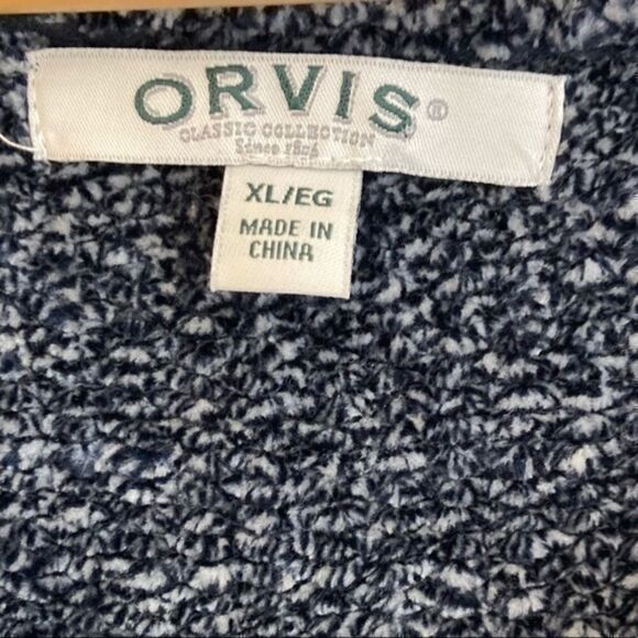 ‎Orvis Blue Gray V-Neck Long Sleeve Sweater XL - Picture 2 of 3